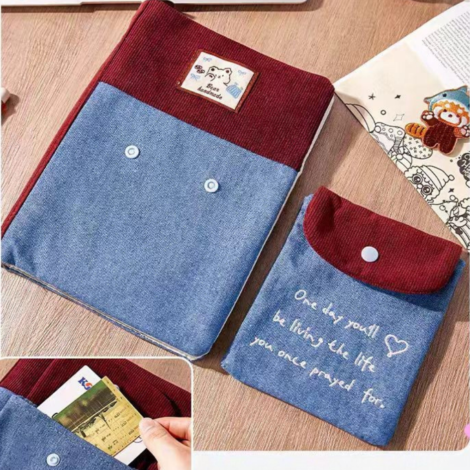 Aesthetic Denim Patchwork A5 Binder