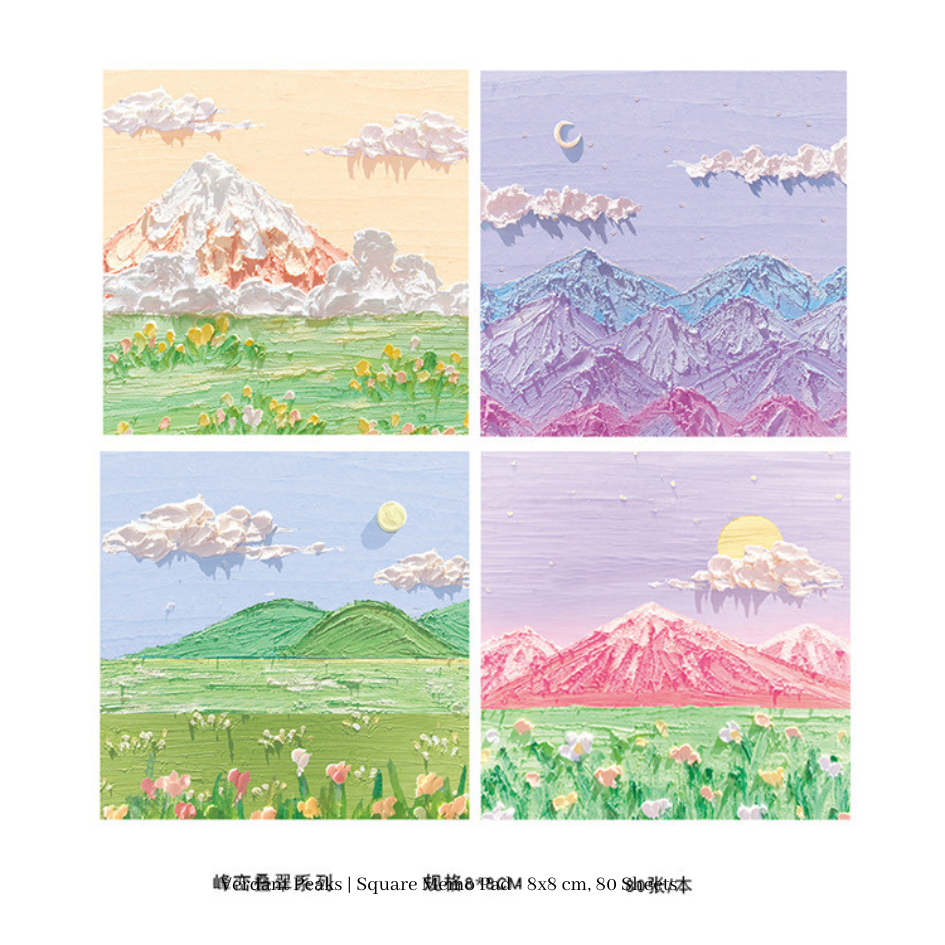 Artistic Oil Painting Sticky Notes
