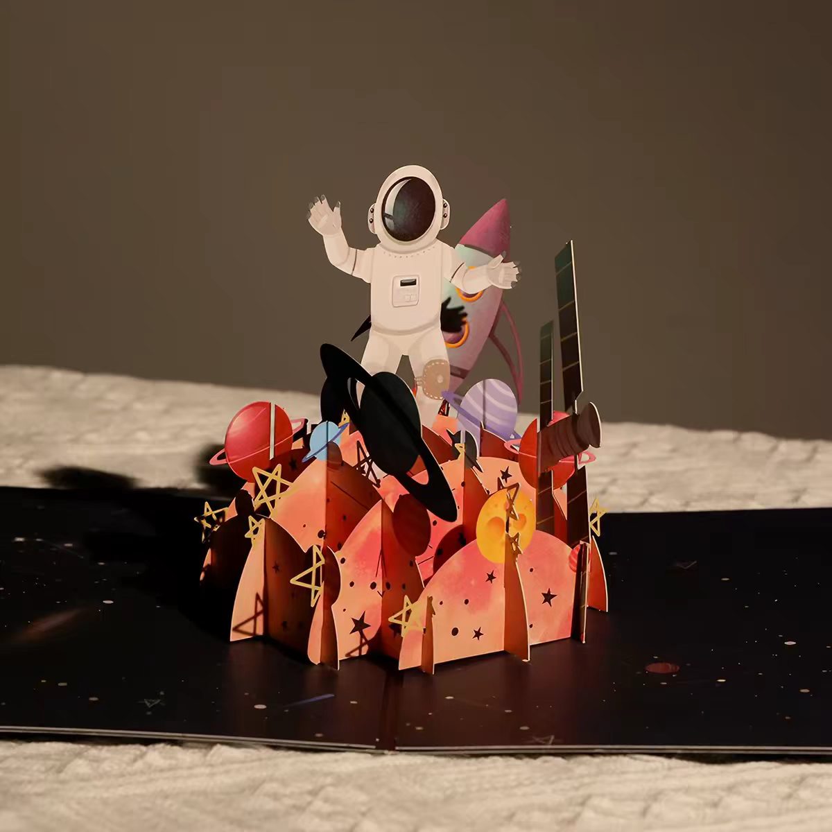 Space Adventure Pop-Up Greeting Card