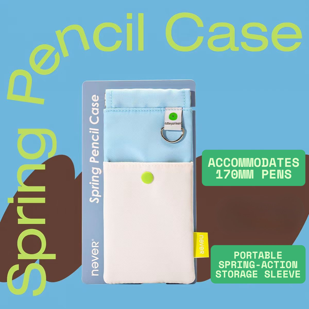 Portable Squeeze-Top Pen Pouch for On-the-Go Use