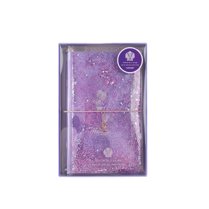 Mermaid Liquid Glitter Journal Notebook