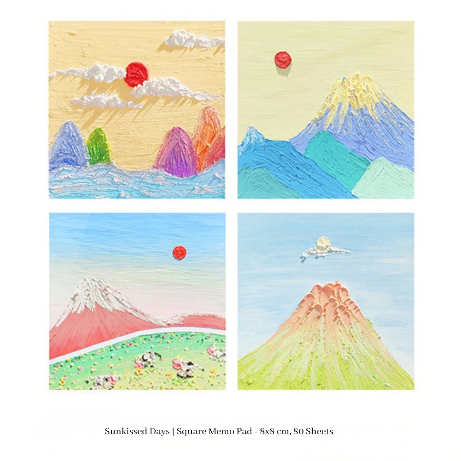 Artistic Oil Painting Sticky Notes