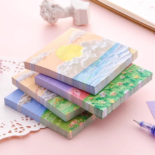 Artistic Oil Painting Sticky Notes