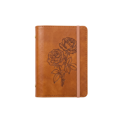 Vintage Brown Rose Journal Notebook