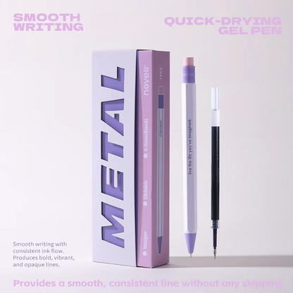 Premium Hexagonal Metal Gel Pen Gift Set