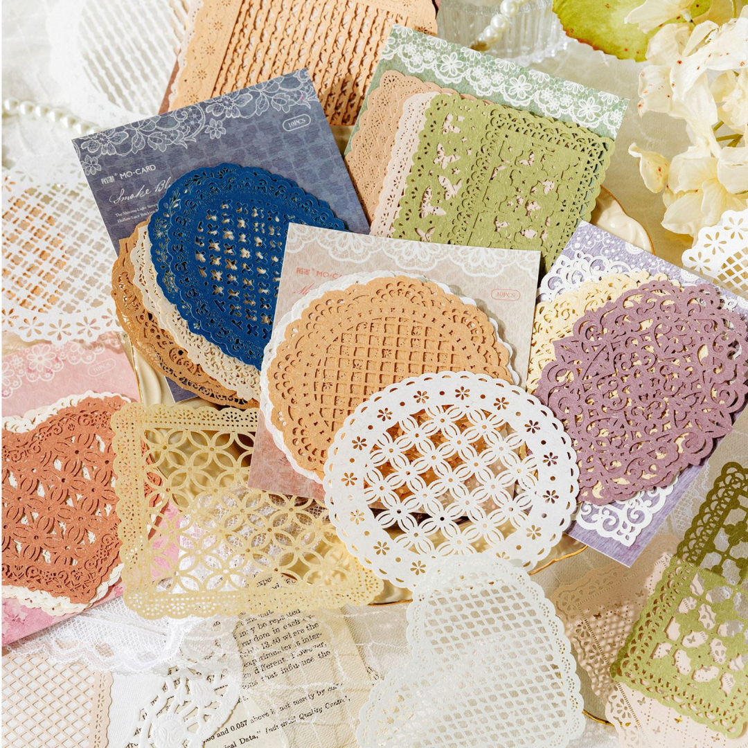 Decorative Lace Die-Cut Paper for Journaling