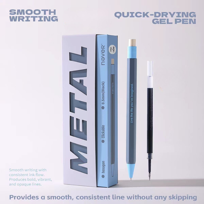 Premium Hexagonal Metal Gel Pen Gift Set