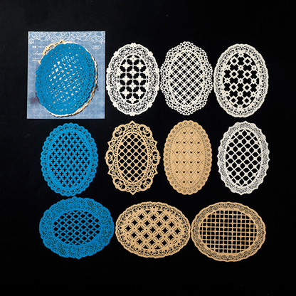Decorative Lace Die-Cut Paper for Journaling