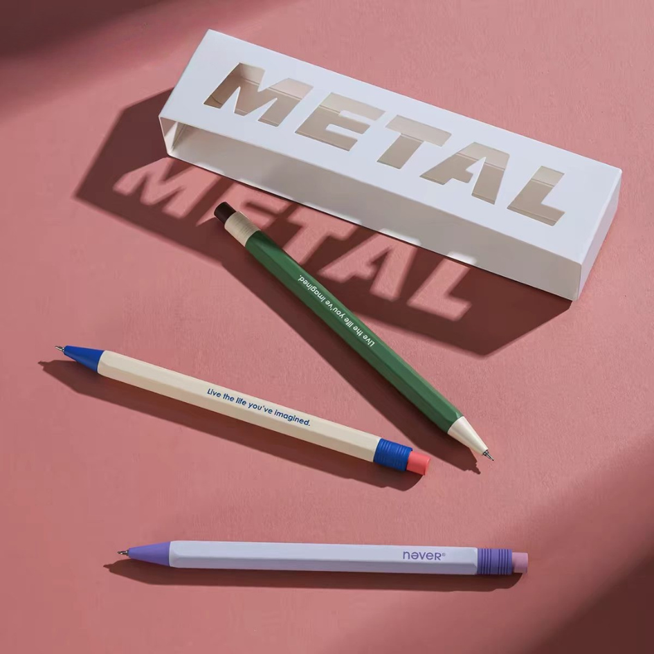 Premium Hexagonal Metal Gel Pen Gift Set
