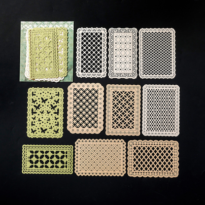 Decorative Lace Die-Cut Paper for Journaling