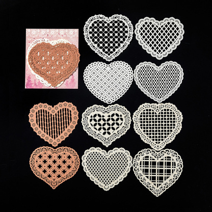 Decorative Lace Die-Cut Paper for Journaling