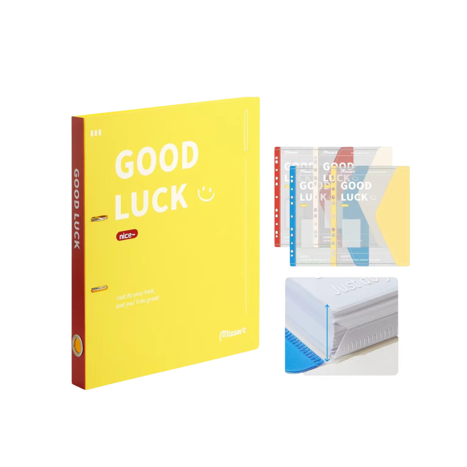 Mondrian Style Aesthetic Ring Binder