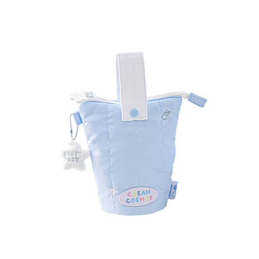 Rosyposy Aesthetic Plush Pencil Case | Vertical Flip Stand-up Pen Pouch