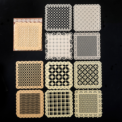 Decorative Lace Die-Cut Paper for Journaling