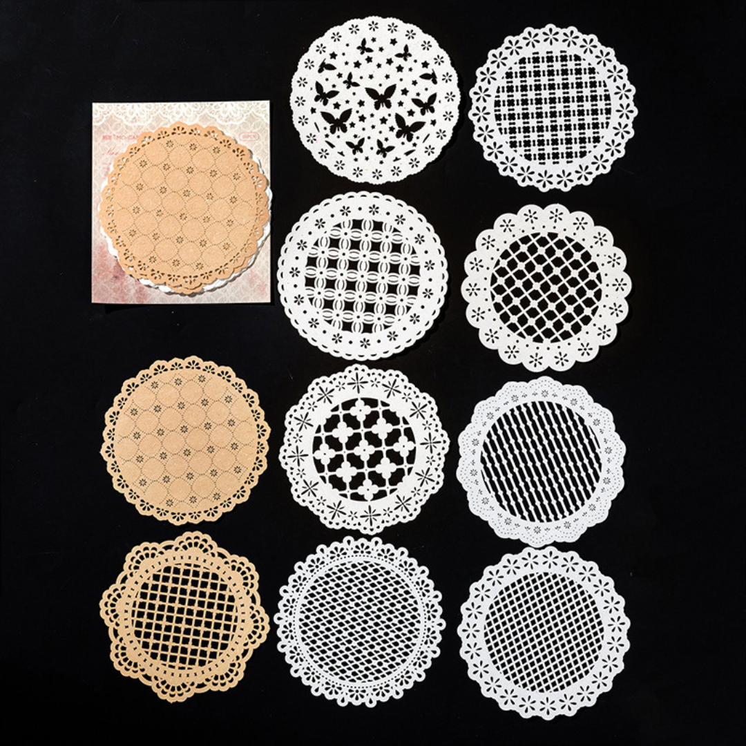 Decorative Lace Die-Cut Paper for Journaling