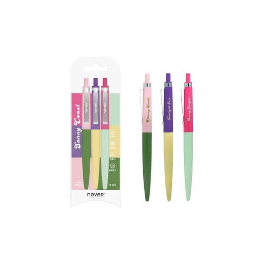 Retro Color-Block Gel Pens