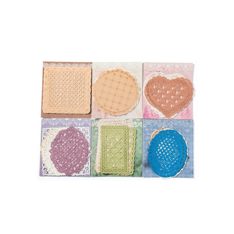 Decorative Lace Die-Cut Paper for Journaling
