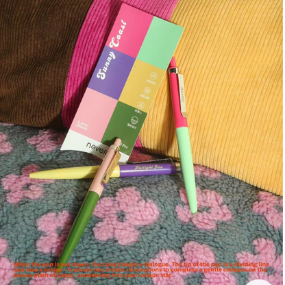 Retro Color-Block Gel Pens