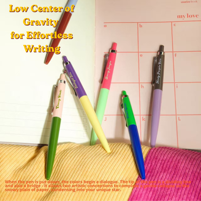 Retro Color-Block Gel Pens