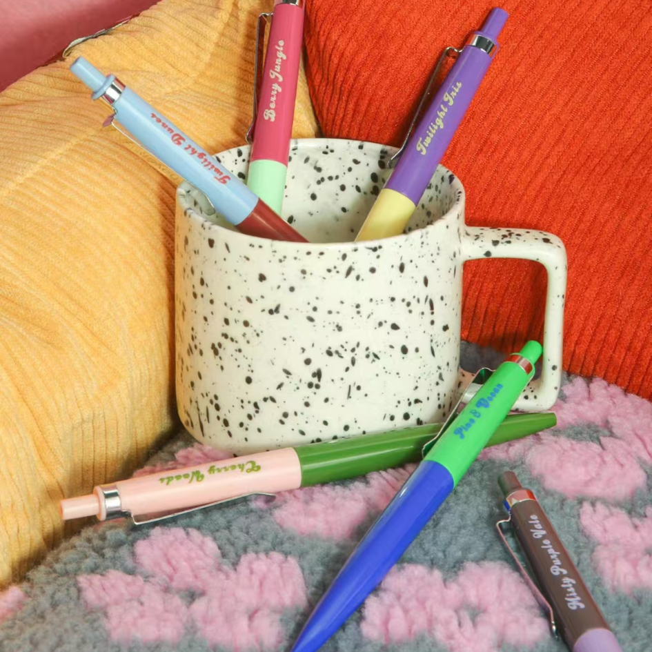 Retro Color-Block Gel Pens