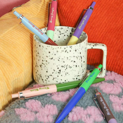 Retro Color-Block Gel Pens