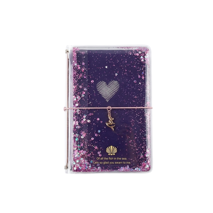 Mermaid Liquid Glitter Journal Notebook