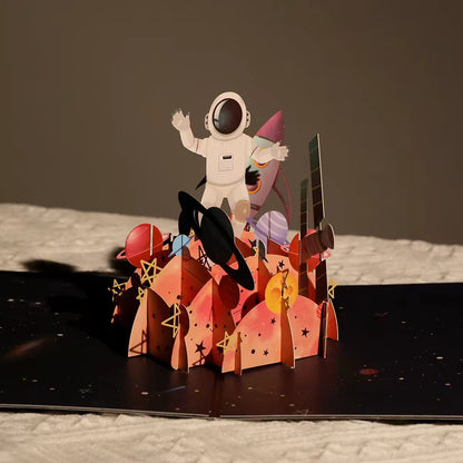 Space Adventure Pop-Up Greeting Card