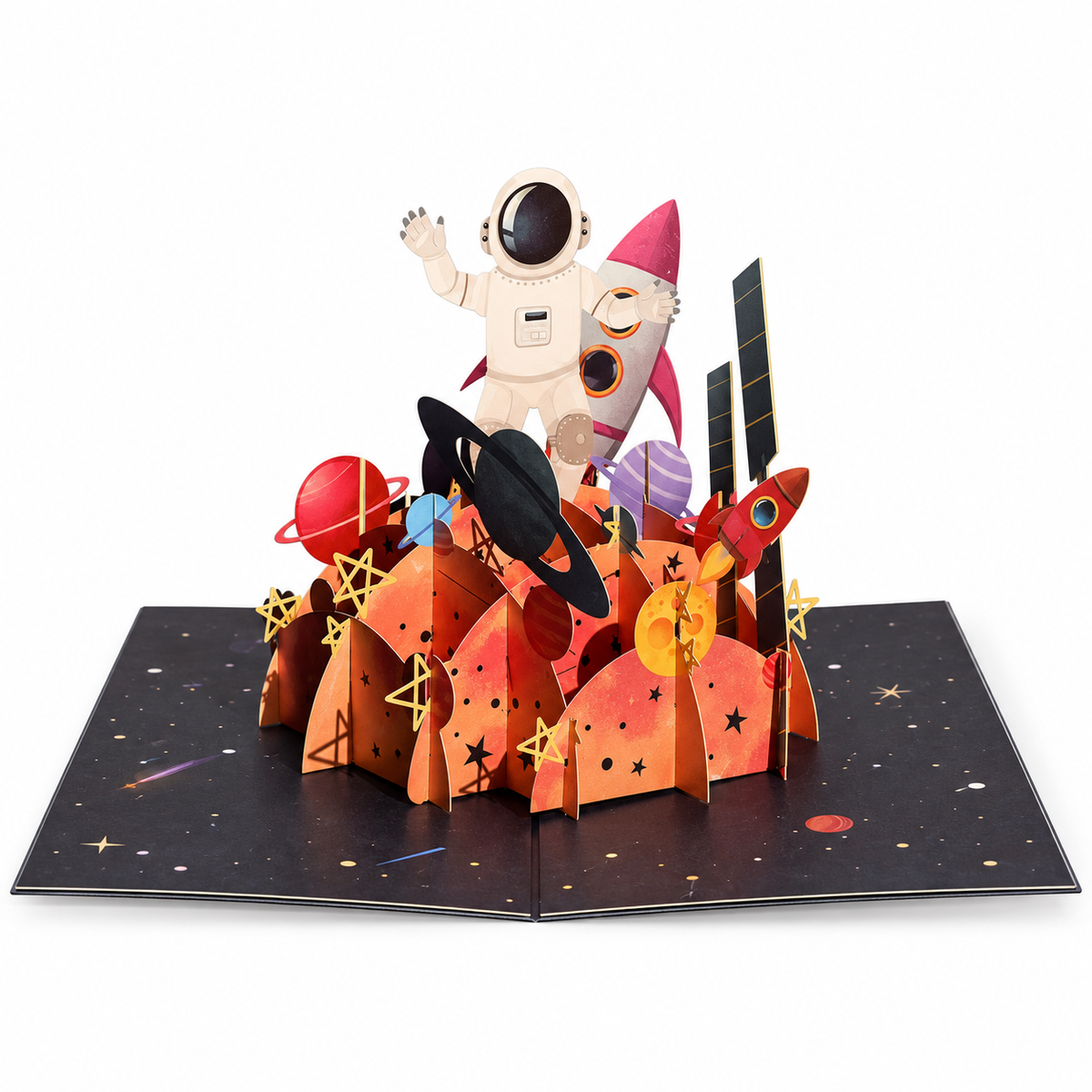 Space Adventure Pop-Up Greeting Card