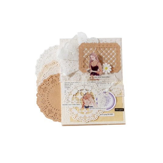 Decorative Lace Die-Cut Paper for Journaling