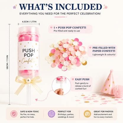 Push Pop Confetti Poppers
