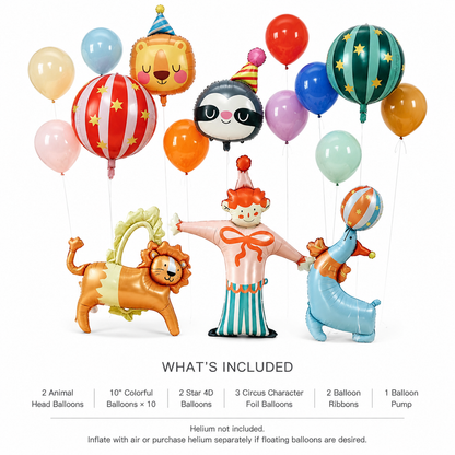 Circus Number Balloon Decoration Set